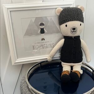Cuddle+Kind sold out Hudson the Polar Bear stuffed animal and Framed print!🐻‍❄️🤎